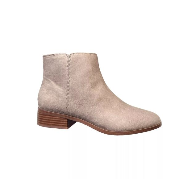 NIB J.CREW Sueded Flat Ankle Boots Size 8 Grey NIB Fall Modern Preppy NEW - Picture 7 of 10